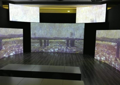 AVANZA帥映激光工程投影 數字創意重塑莫奈印象，引領展覽展示服務新紀元